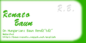 renato baun business card